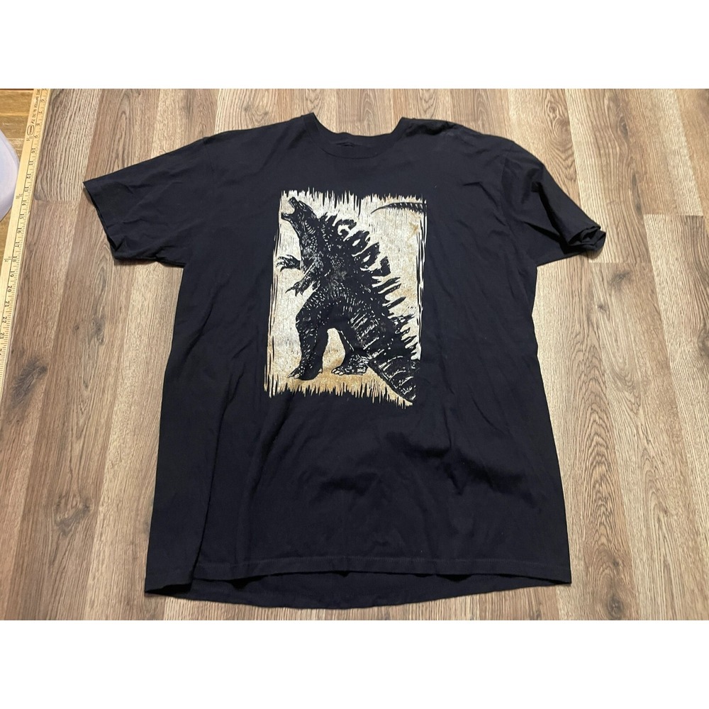 Godzilla Shirt, Men's Size XL, Black, Godzilla Graphic Print
